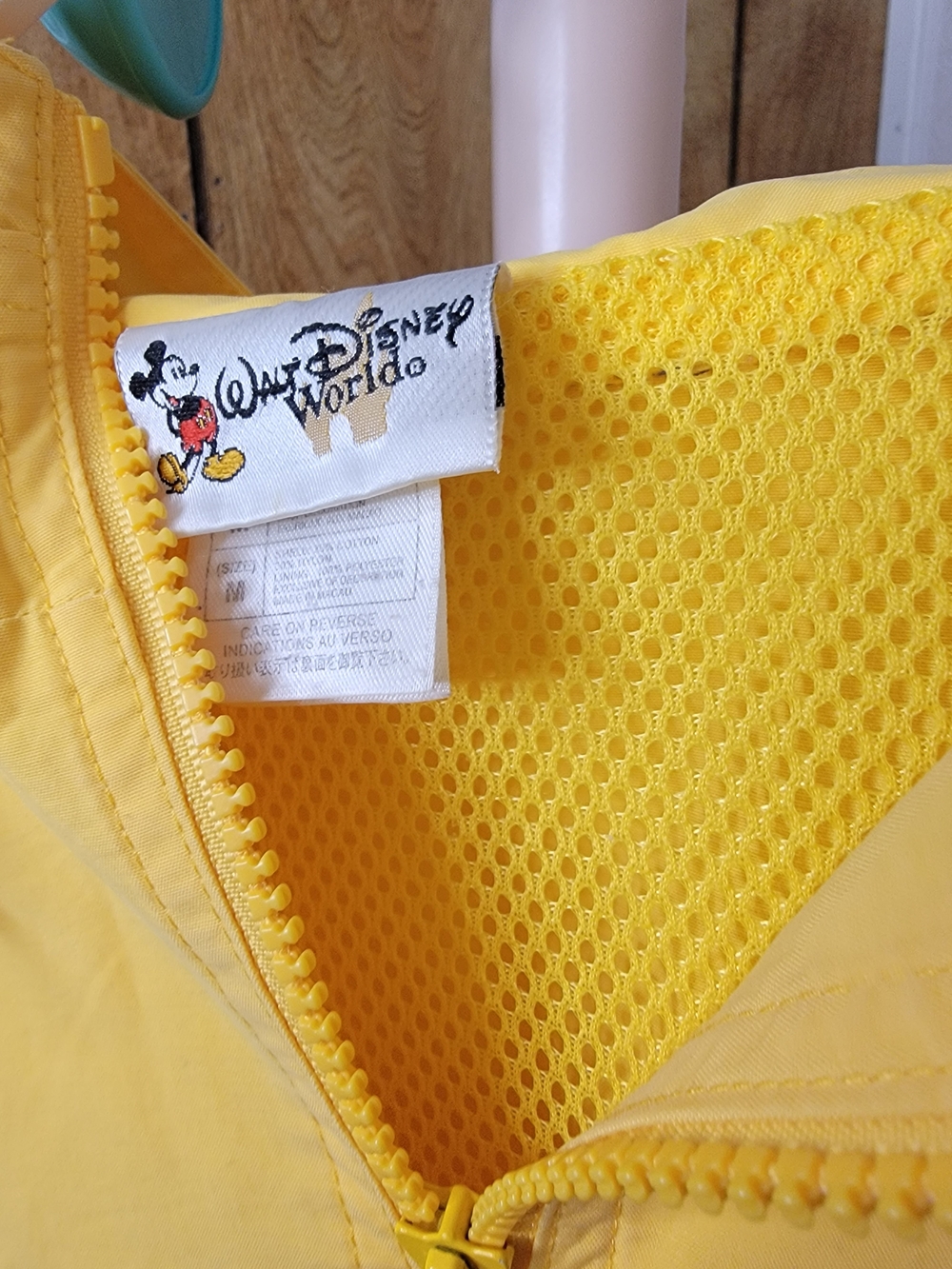 Disney Yellow Hooded Vintage Rain Jacket for Women - Picture 4 of 5